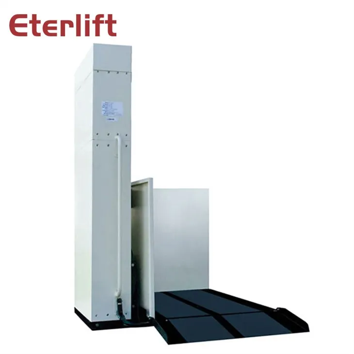 Hydraulisk vertikal rullestolheis