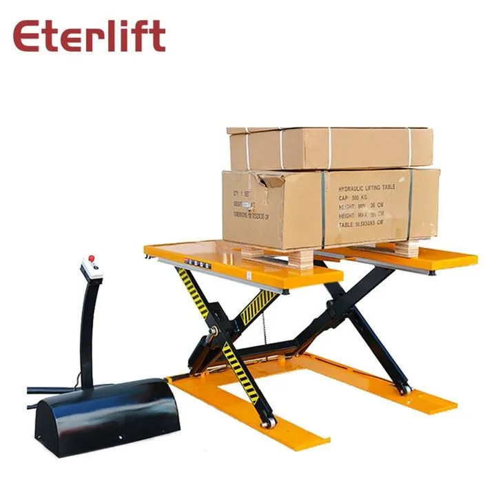 Stasjonære hydrauliske elektriske saksheistabeller