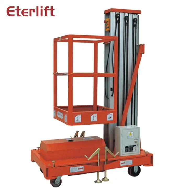 Aerial arbeidsplattform Enkel mast aluminium løftebord