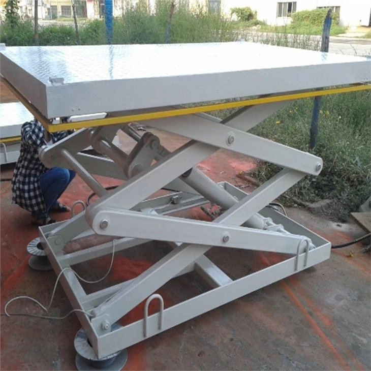 Fixed Scissor Lift Platform For Timber Transport