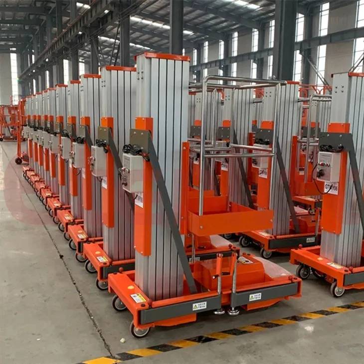 Enkel mast aluminiumslegeringsløfter