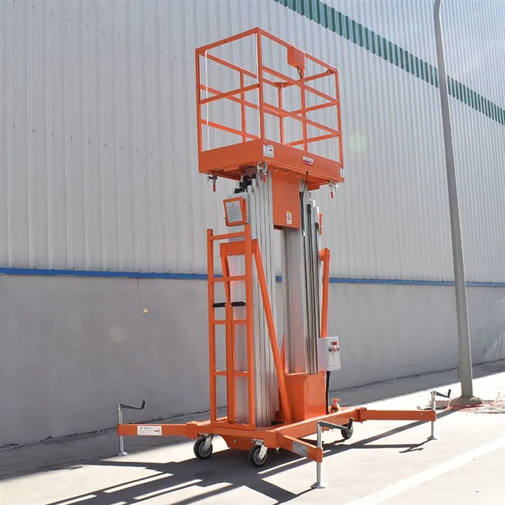 Skyv rundt aluminiumsmastløft