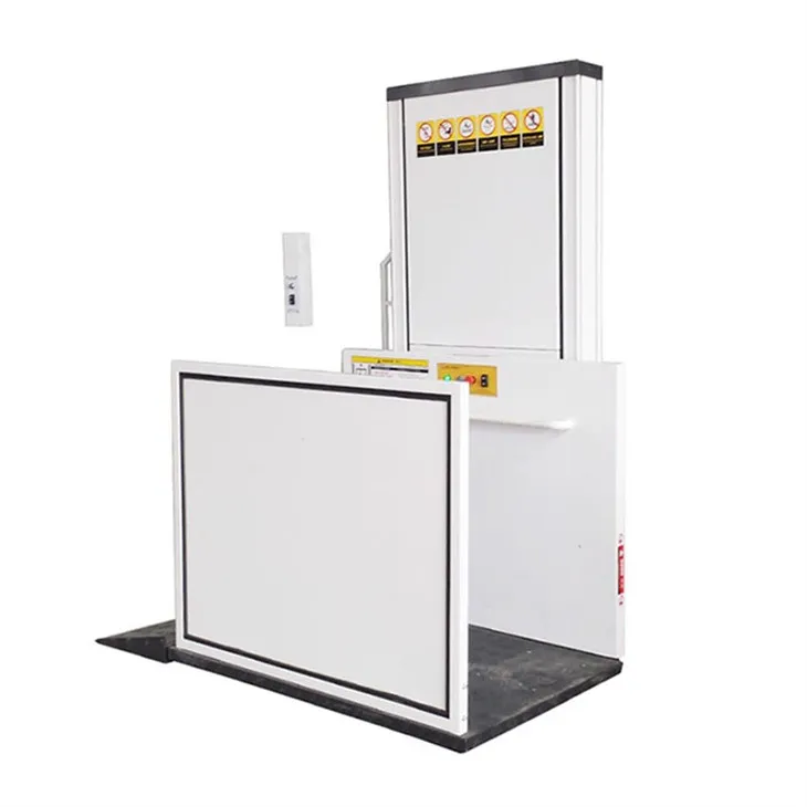 Vertikal plattformløft for rullestol